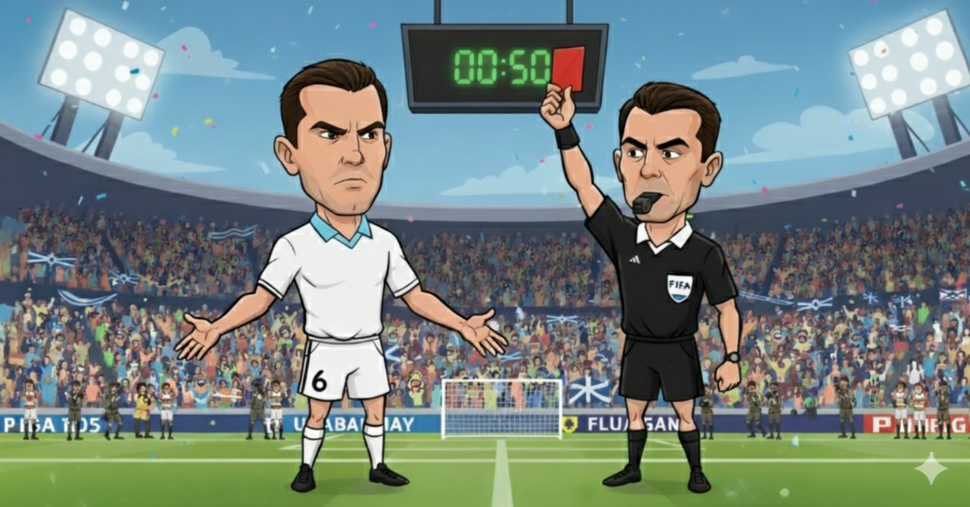 José Batista Rekor 50 Detik Bersama Uruguay Pada Piala Dunia 1986